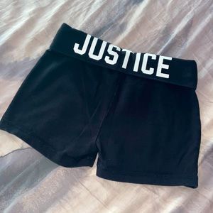 Stretchy Black Justice Shorts